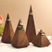 Supporto per anelli decorativi in legno massello di noce, piccolo, espositore per gioielli_voghion.com