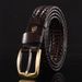 Men's Leather Handmade Woven Korean Style Casual Versatile Simple Trendy Belt Wholesale One Piece Dropshipping_voghion.com