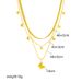 Fashion Light Luxury Necklace, High-end Simple Niche Design, Multi-layer Titanium Steel Stacked Chain, Smooth Butterfly Pendant Necklace_voghion.com