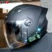 Motorcycle Helmet With Bluetooth Intercom, 3/4 Open Face Design, Dual Visor, 3C Certified, ABS Material, Multiple Color Options_voghion.com
