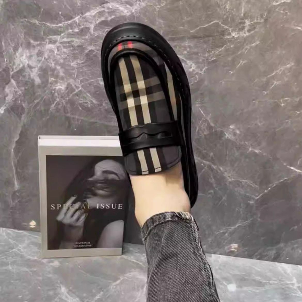 2025 Summer New Fashion Breathable Comfortable Versatile Casual Men's Shoes Popular Lazy Pedal Board Shoes_voghion.com