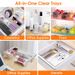 Bins Desk Trays 25Pcs Set Drawer Storage Clear Plastic Dividers Organizers 4 Drawer Sizes_voghion.com