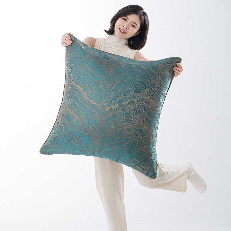 Embroidered Throw Pillow Covers - Large Cushion Covers For Sofa Backrest (Premium Fabric High-End Home Decor 24x24 Inches)​_voghion.com