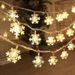 LED Snowflake Solar Decorative Flash Battery Box USB Christmas Light String Wholesale_voghion.com