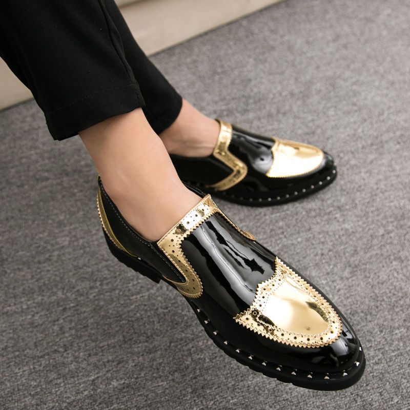 Heren Loafers Ademend Casual Leren Mocassins Zakelijke Slip On Schoenen_voghion.com