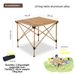 Outdoor Folding Aluminum Alloy Egg Roll Portable Camping And Chairs Stall Picnic Table BBQ Full Set_voghion.com