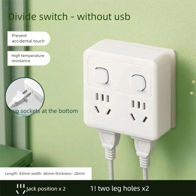 Smart Socket Household Conversion 86 Converter Multi-Functional Multi-Hole USB Power Strip Plug Board Student Dormitory_voghion.com
