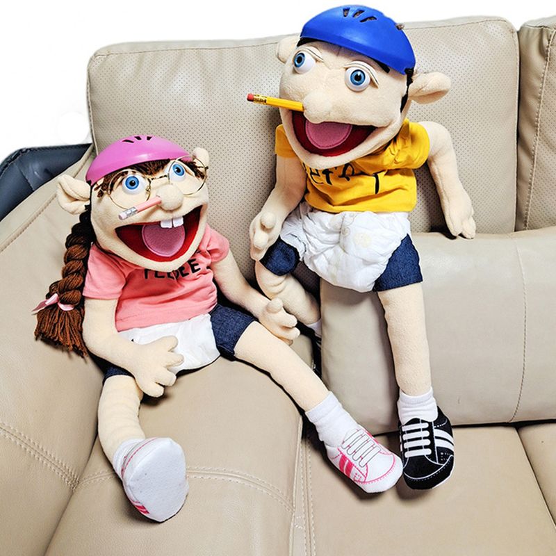 Jeffy Hand Puppet Toy With Tops Shoes Adventure Game Plushies Role-Play Toy Imaginative Pretend Play Storytelling Prop Halloween Christmas Gift_voghion.com