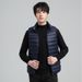 2025 Lightweight Down Vest Men's Short Winter Men's Stand Up Collar Fashion Down Vest Men's Down Jacket Trend_voghion.com