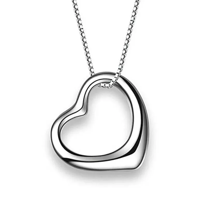 Fashion Hot Popular brand Sterg Sier romantic heart Pendant Necklace For Women Holiday gift fashion party wedding charm Jewelry_voghion.com