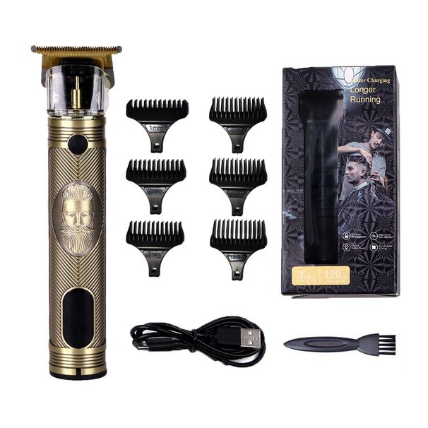 Profesyonel Kablosuz Saç Kesme Makinesi - Dijital Ekran, Fırçasız Motor, Uzun Ömürlü Pil, Erkekler ve Berberler İçin (Bronz Dokulu Seri)_voghion.com