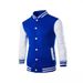 Plus Size Men's Fashion Casual Stand Collar Patchwork Knitted Baseball Jacket Sweatshirt Trendy Men_voghion.com