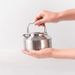 1L Mini Camping Kettle - 304 Stainless Steel Ultra-Light Water Boiler For Outdoor Portable Tea & Coffee Pot With Foldable Handle_voghion.com