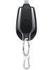 Ultra Slim Keychain Power Bank 1500mAh - Portable Wireless Charger With Built-in Cable, Mini Emergency Charger For IPhone/Android_voghion.com
