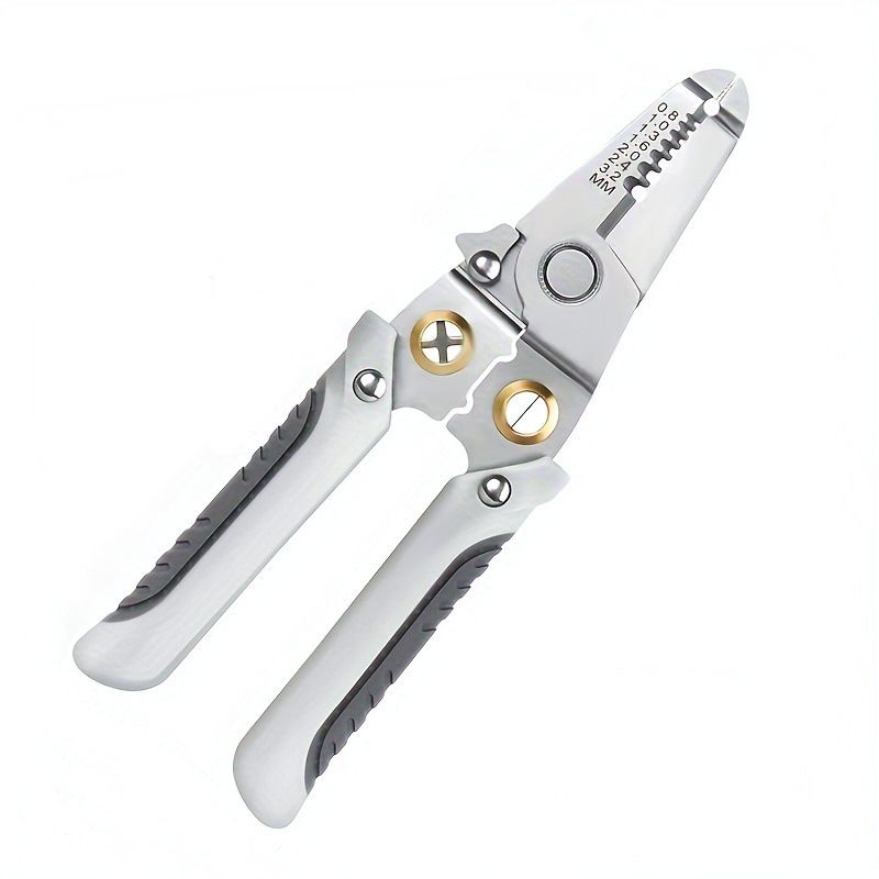 Professional Stainless Steel Multi-Function Wire Stripper Cutter – Crimping, Stripping, Cutting, Twisting For Electricians & DIY_voghion.com