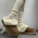 Slippers Winter Women Fur Warm Boots Platform Flip Ps New Short Plush Flats Home Cotton Shoes Suede Mules Ladies_voghion.com