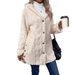 Women's Reversible Hooded Cardigan - Soft Fleece Long Sleeve Open Front Coat, Lightweight & Warm (Multiple Colors & Sizes)_voghion.com