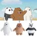 Plush We Bare Bears Keychains Grizzly Ice Bear And Panda Options_voghion.com