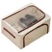 Under The Bed Storage Shoe Box Foldable Window Cloth Art Trendy Shoe Storage Box Portable Dustproof And Moisture Proof Shoe Storage Box_voghion.com