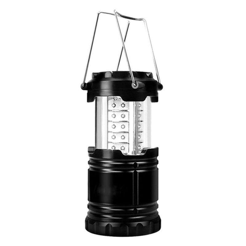 1pc Portable Solar Camping Tent Light Flame Lamp Lantern Flashlight; Retractable Emergency Lighting Camping Light Lantern_voghion.com
