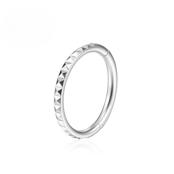 F136 Titanium Nose Ring Hoop Sexy Earrings Piercing Clicker Daith Helix Cartilage septum Tragus Body Hinged Segment Jewelry_voghion.com