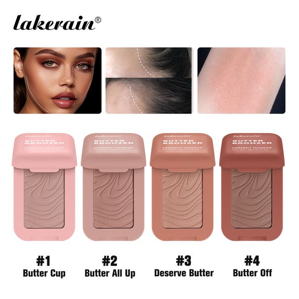 Lakerain Butter Bronzer Powder – Buildable, Natural Contour Powder For Cheeks, Nose & Hairline, Waterproof & Blendable (#1/#2/#3/#4, 5g)_voghion.com