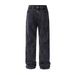 QFV507045555501<2 QFV507045555501<2 American Style Cleanfit Retro Snowflake Washed Jeans For Men Heavy-duty Distressed Water Ripple Folded Vibe Strai_voghion.com
