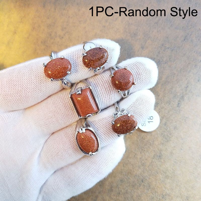 Natuurlijke edelsteenlegeringsringen in verschillende kleuren_voghion.com