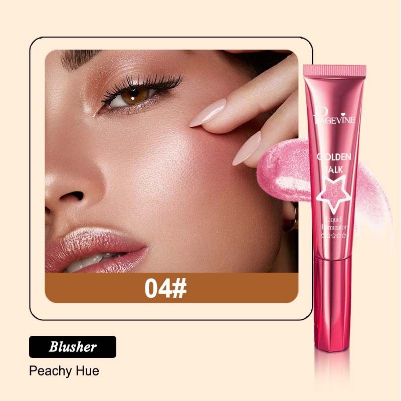 Schönheit & Gesundheit PAGE VINE Flüssiger Highlighter Aufhellender Concealer Langanhaltender Glitzerpuder Einfarbiger Lidschatten Matt_voghion.com