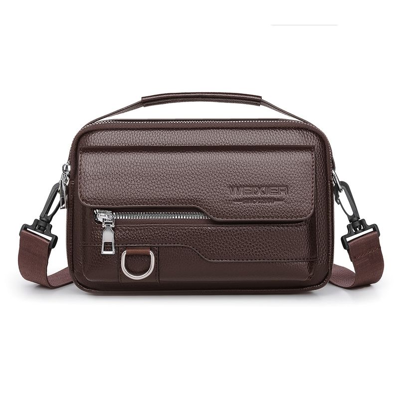 Wasserdichte PU-Umhängetasche für Herren – Schlanke, diebstahlsichere Schultertasche für Business und Reisen_voghion.com
