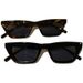 LazyZoom Fashion Retro Rectangular Disco Jennie Same Sunglasses Female Cool Black Cat Eye Sexy Glasses Trendy Men_voghion.com
