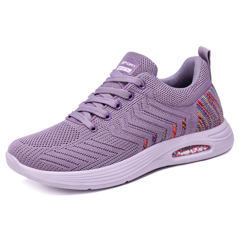 Damenbekleidung Frühjahr neue Stil Damenschuhe fliegen gewebt Casual Sportschuhe für Frauen_voghion.com