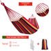 Fuhua Canvas Anti-Rollover Single And Double Person Swing Outdoor Hammock Camping With Bent Stick_voghion.com