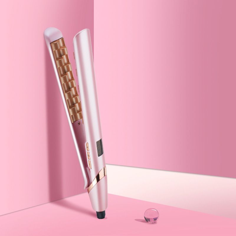 3C Certified Puff Electric Corn Hair Straightener Root Lifting Foil Perm Curling Iron_voghion.com