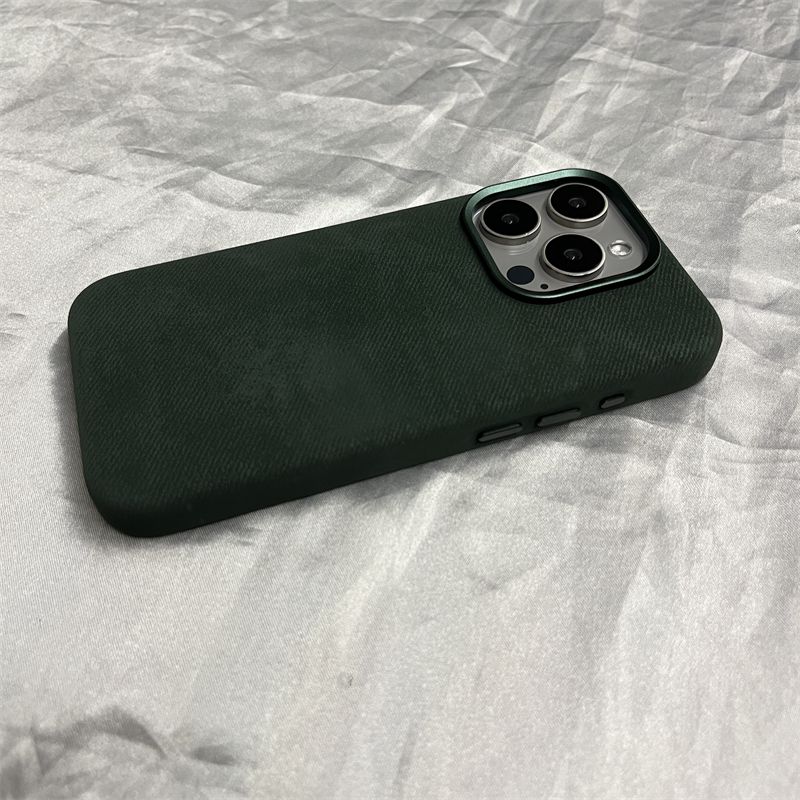 16 Microfiber Cloth Pattern Magnetic Suction Iphone15promax/14/13 All-Inclusive Drop-Resistant Mobile Phone Shell For_voghion.com