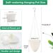 Garden Supplies Lazy D Hanging Plant Pot Automatic Water Absorption Frosted Decorative Hanging Flower Pot Plastic Water Storage Flower Pot_voghion.com