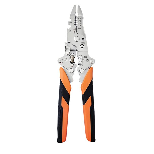14-in-1 Multi-Function Wire Stripper Cutter Crimper Tool - Carbon Steel Blade, Foldable Design For Electricians & DIY Enthusiasts_voghion.com