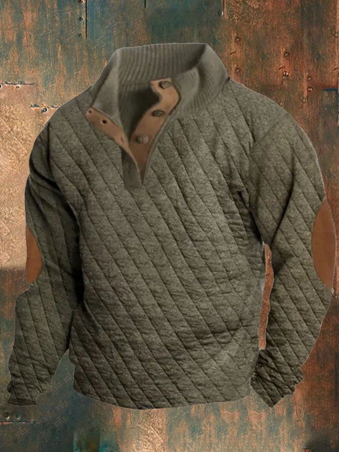 2023 Autumn 3D Digital Printing Stand Collar Men's Casual Sweatshirt Style_voghion.com