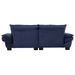 Corduroy Sofa Sleeper Couch Loveseat Sofa With Pillows Comfy Upholstered Deep Seat Sofa For Bedroom,Living Room,Apartment,Office,Dorm-Blue Corduroy_voghion.com