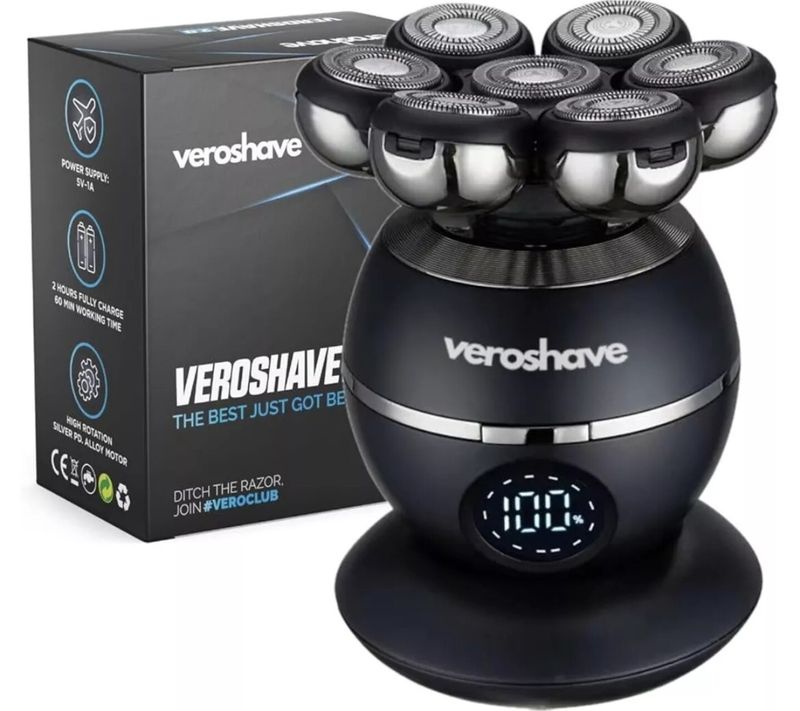 Rasoir électrique Veroshave étanche sans fil rechargeable par USB_voghion.com