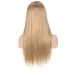 Gold Blonde Human Hair Wigs 13X6 Lace Front Brazilian Cosplay Wig_voghion.com