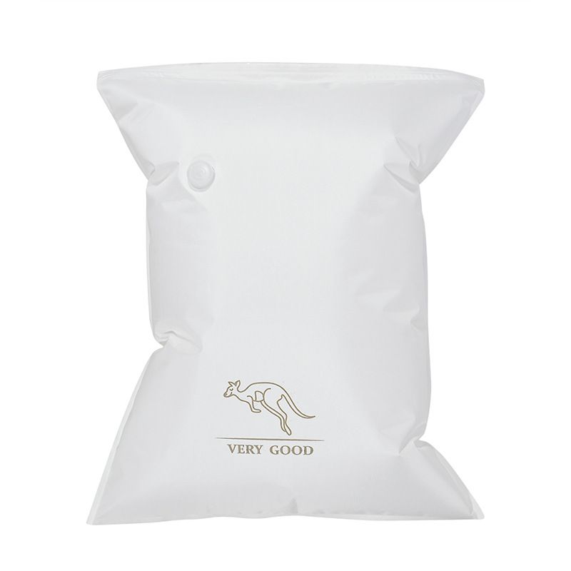 Sacchetti sottovuoto in tessuto – Sacchetti di compressione salvaspazio per vestiti, coperte e viaggi (6 misure: dalla X-Large alla Mini, design a canguro bianco)_voghion.com