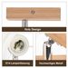 Glitzerlife Deckenstrahler 1 Flammig Weiß Deckenlampe Holz - Deckenleuchte E14 Moderne Deckenleuchte Schwenkbar 350° Max.25w Innen Holzoptik Spotlights Für Flur_voghion.com