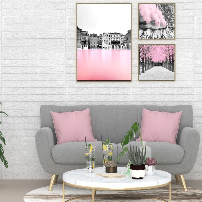 3D Wallpaper Bricks Self-adhesive 10 pcs White_voghion.com
