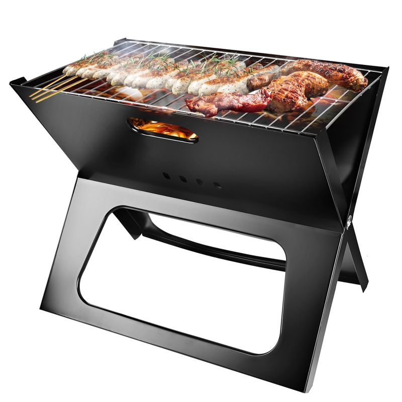 Portable BBQ Barbecue Grill Foldable Charcoal Grill Camping Garden Outdoor Travel_voghion.com