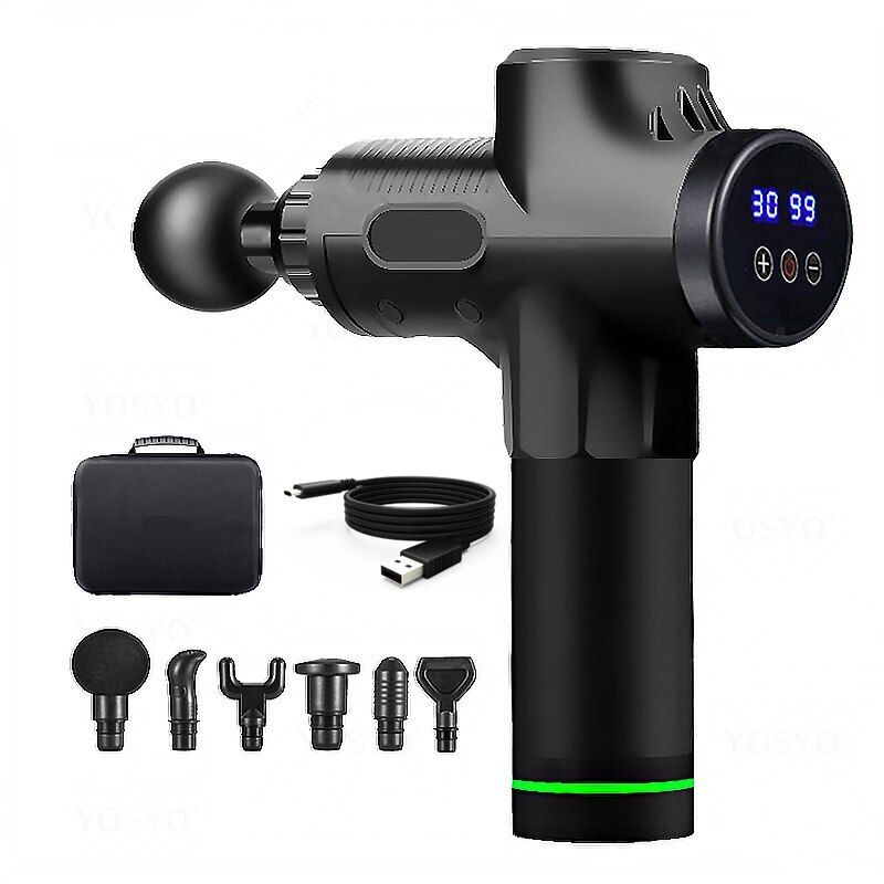 Tiefen muskel massage Pistole electrice Percussion Pistole Massage gerät für Körper Nacken Hinterbein Fitness-Tool 30 Ebenen_voghion.com