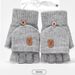 Winter Warm Plush Heating Rechargeable USB Flip Cover Gloves_voghion.com