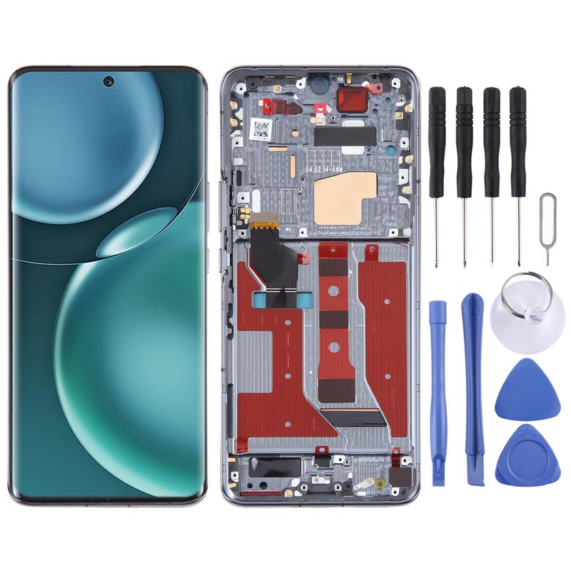 Original LCD Screen For Honor Magic4 Digitizer Full Assembly With Frame(Black)_voghion.com