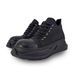 Zees Zees 2025 Dark Owens Style Black Platform Double Layer Low Top Canvas Height Increasing Casual Versatile Men's Shoes_voghion.com