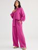 Women's Clothing Fashion Suits Loose Casual Tops Wide Leg Pants Cotton And Linen Two Piece Suits For Women_voghion.com